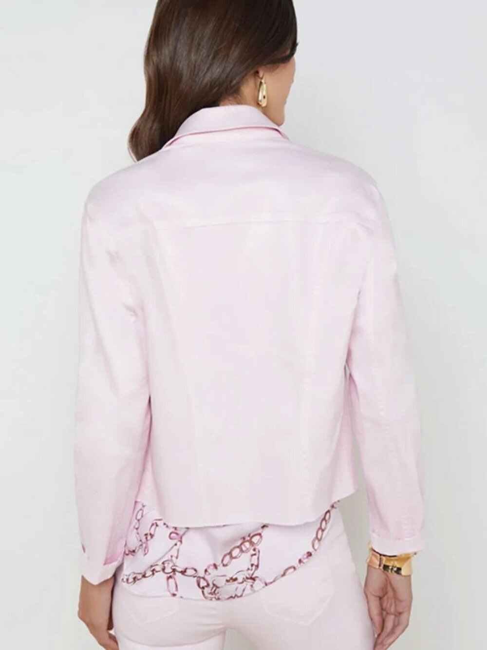 L'Agence Janelle Slim Raw Jacket Lilac Snow - S - NWT - Picture 2 of 6